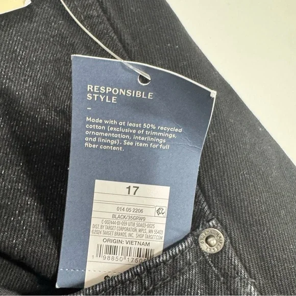 Universal Thread Jeans High Rise Curved Barrel Leg Button Fly NEW - Picture 9 of 12